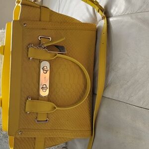 Coach Yellow Satchel Bag with Classic Design